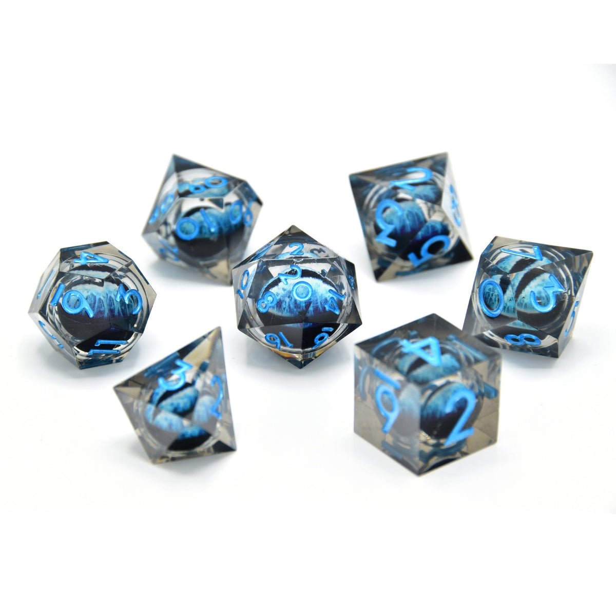 Produktbild CritStones Würfel Set Water Dragon's Gaze Floating Eye (7)