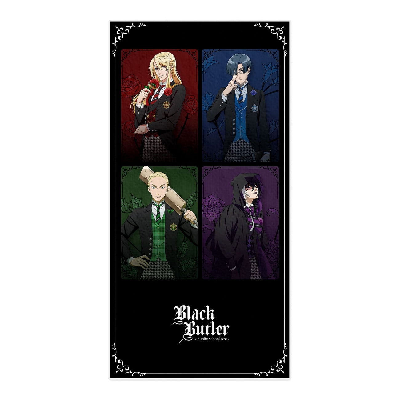 Produktbild Black Butler: Public School Arc Handtuch The Prefect Four / P4 150 x 75 cm