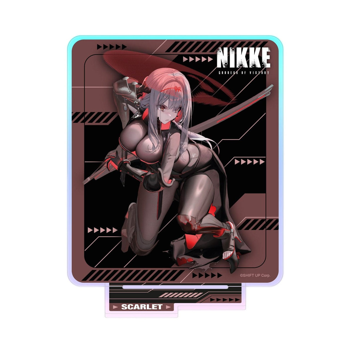 Produktbild Goddess of Victory: Nikke Crouching Series Acryl Stand Scarlet Holographic 14 cm