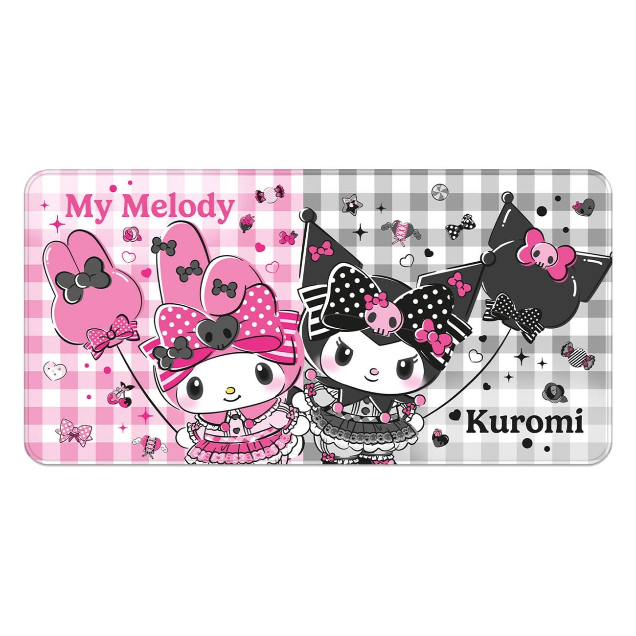 Produktbild Sanrio Pink Black Party Series XXL Mousepad My Melody & Kuromi