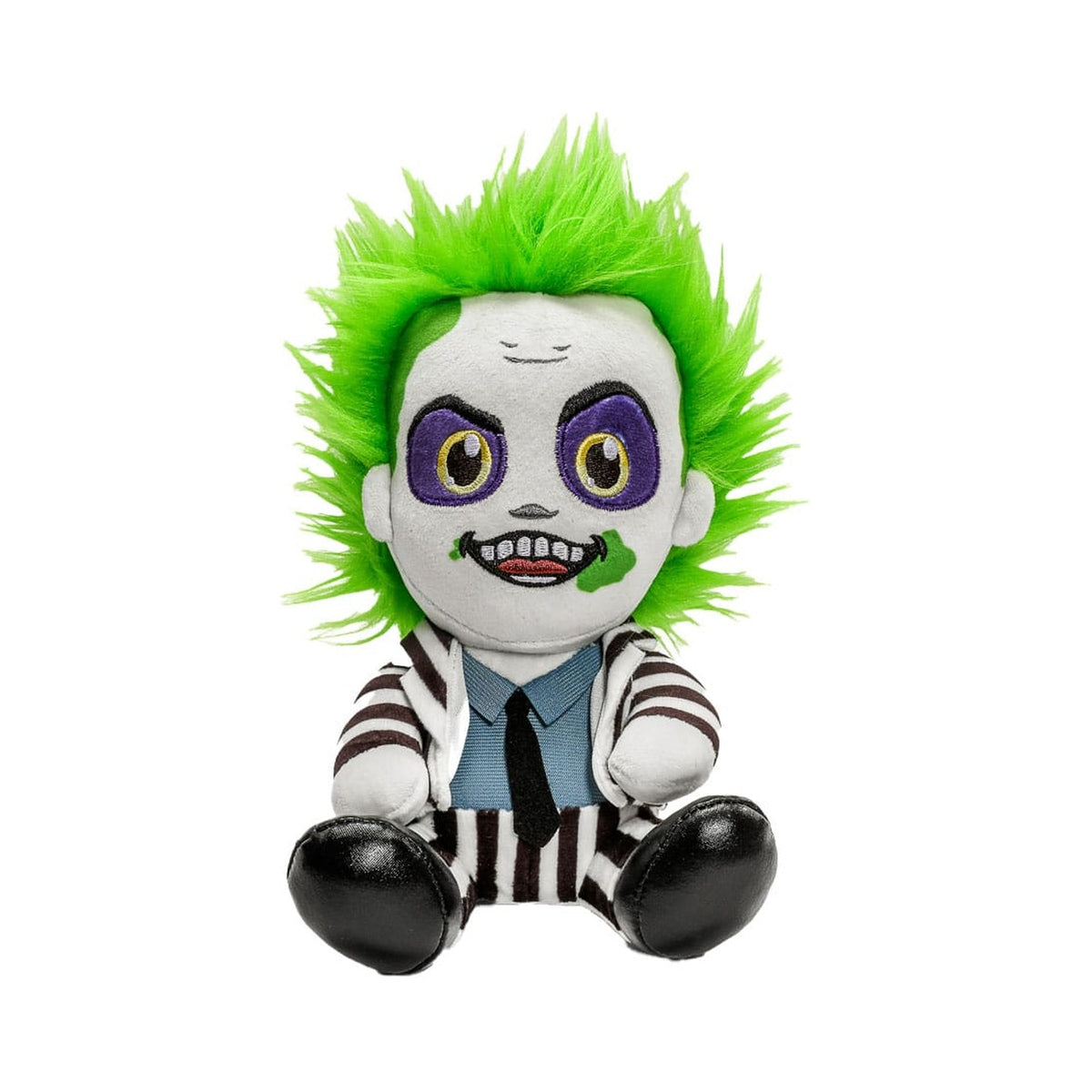 Produktbild Beetlejuice Phunny Plüschfigur Beetlejuice Sitting with Striped Outfit 18 cm