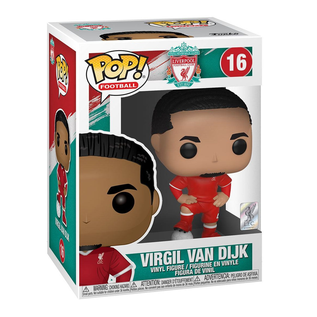 Produktbild Liverpool F.C. POP! Football Vinyl Figur Virgil van Dijk 9 cm