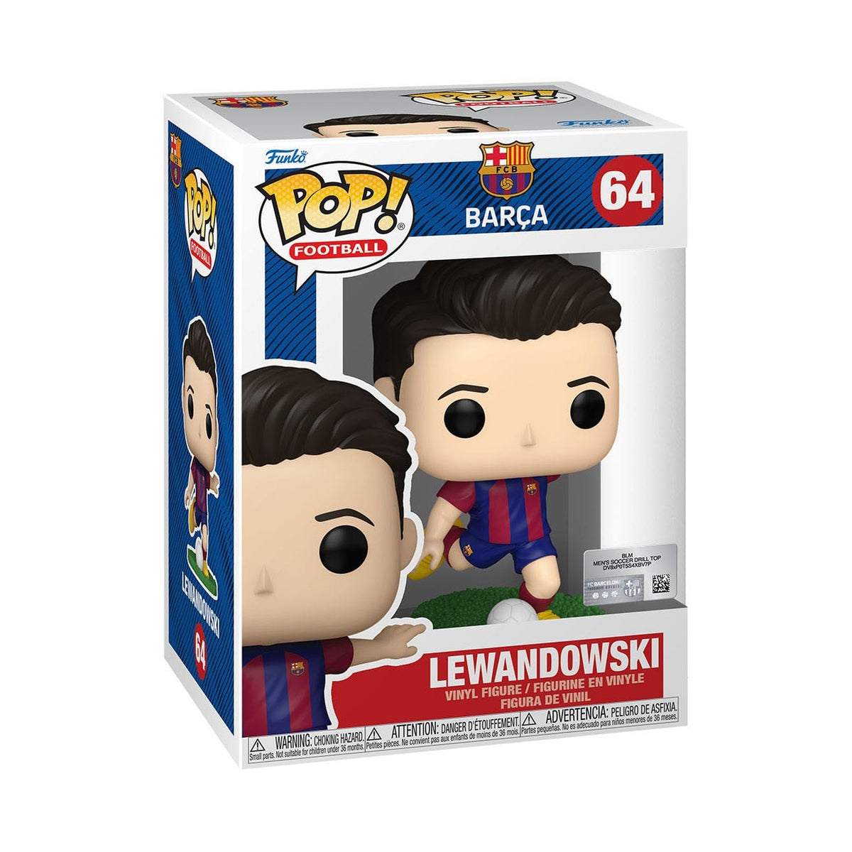 Produktbild EFL POP! Football Vinyl Figur Barcelona - Lewandowski 9 cm