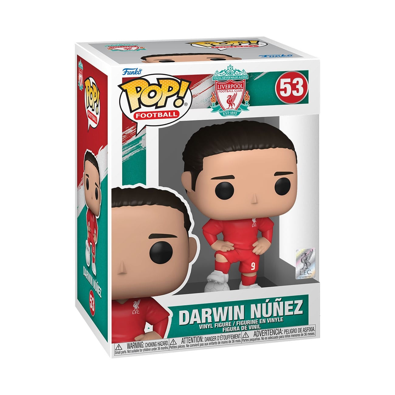 Produktbild FC Liverpool POP! Football Vinyl Figur Darwin Núñez 9 cm