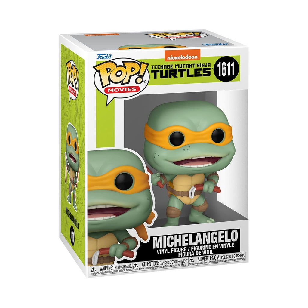 Produktbild Teenage Mutant Ninja Turtles POP! Movies Vinyl Figur Michelangelo Sausage Link Nunchucks 9 cm
