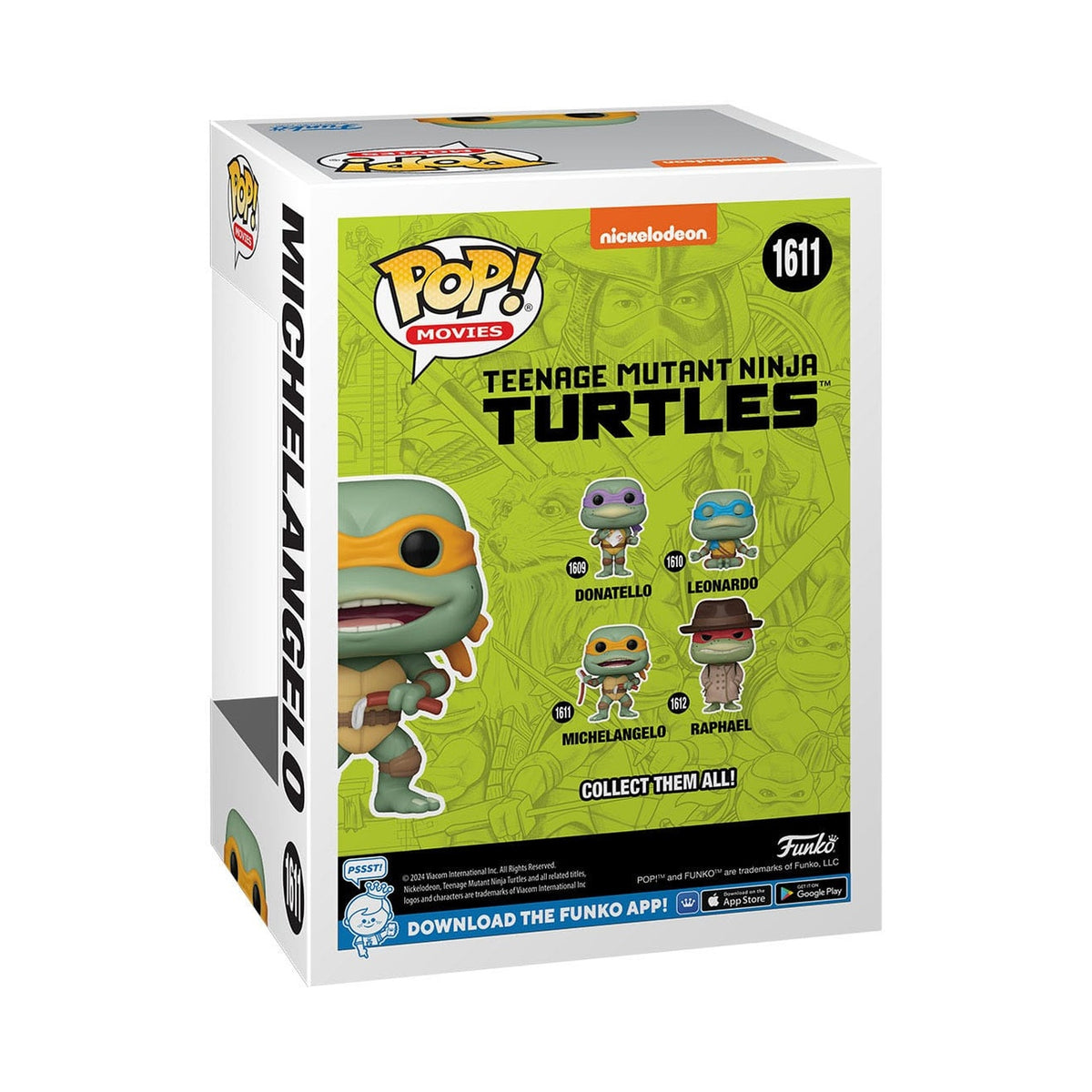 Produktbild Teenage Mutant Ninja Turtles POP! Movies Vinyl Figur Michelangelo Sausage Link Nunchucks 9 cm