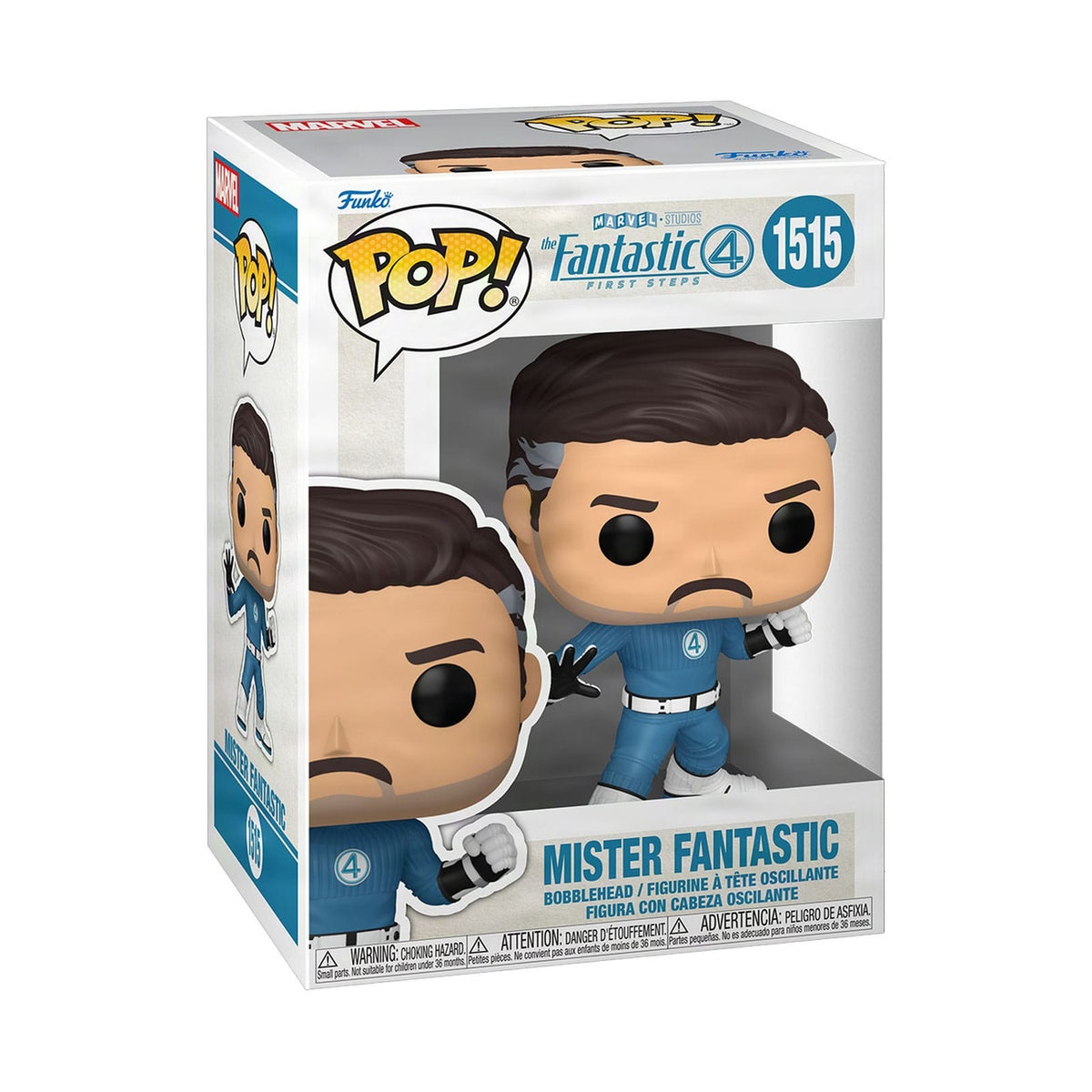 Produktbild The Fantastic Four: First Steps POP! Marvel Vinyl Figur Mister Fantastic 9 cm