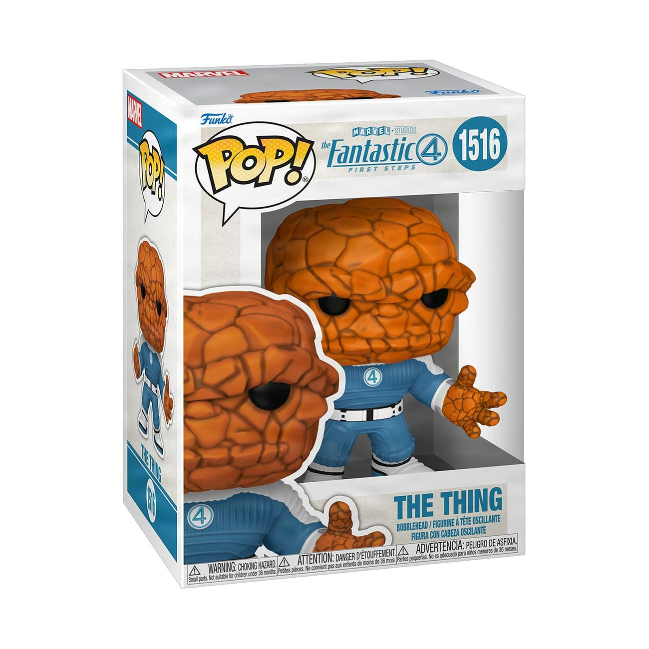 Produktbild The Fantastic Four: First Steps POP! Marvel Vinyl Figur The Thing 9 cm