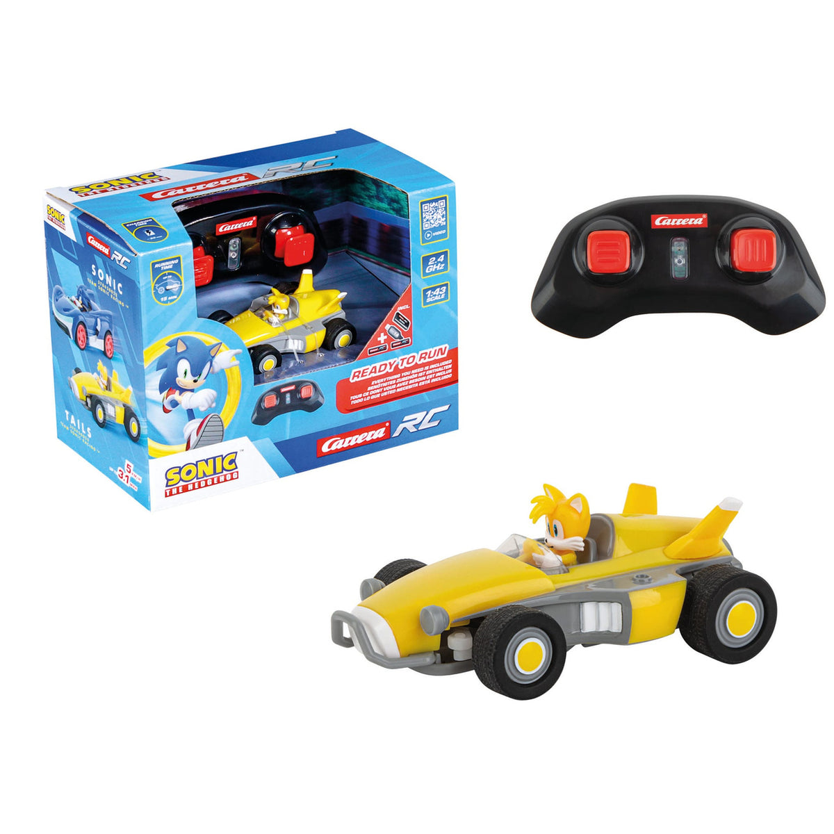 Produktbild Sonic the Hedgehog RC Ferngesteuertes Auto 1/43 2,4GHz Mini Tails