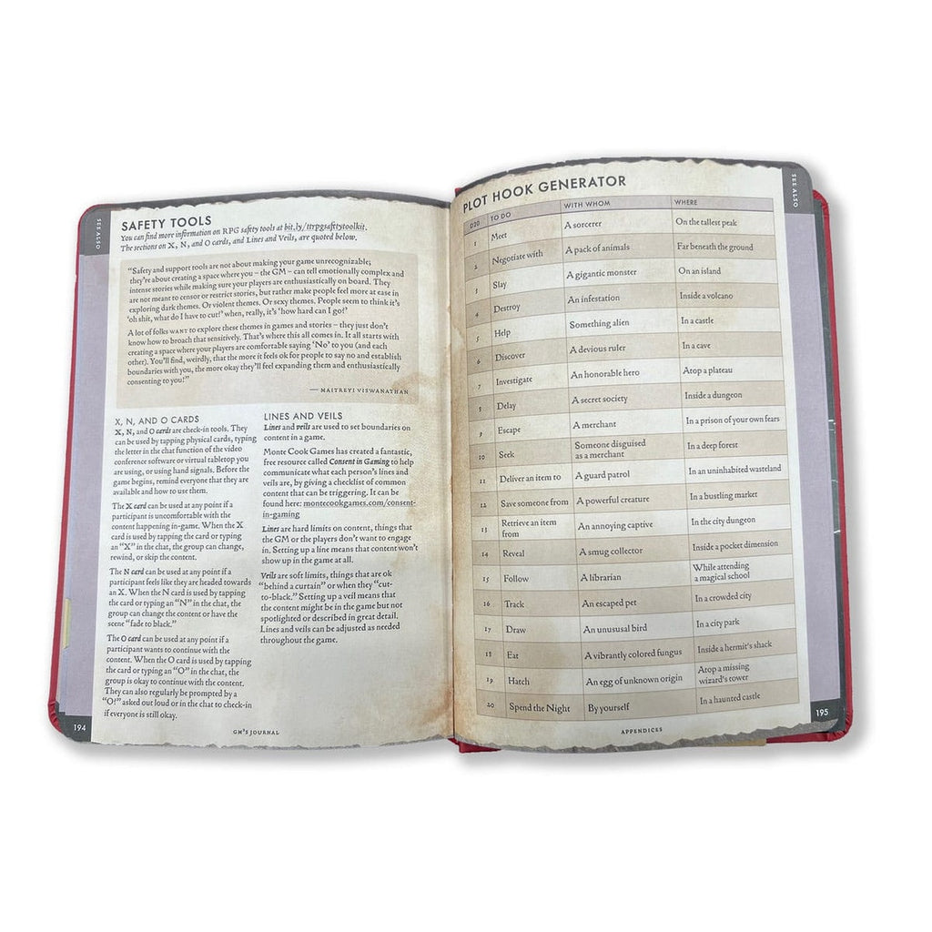 Produktbild Notizbuch A5 Gamemaster's Journal Orange Portal