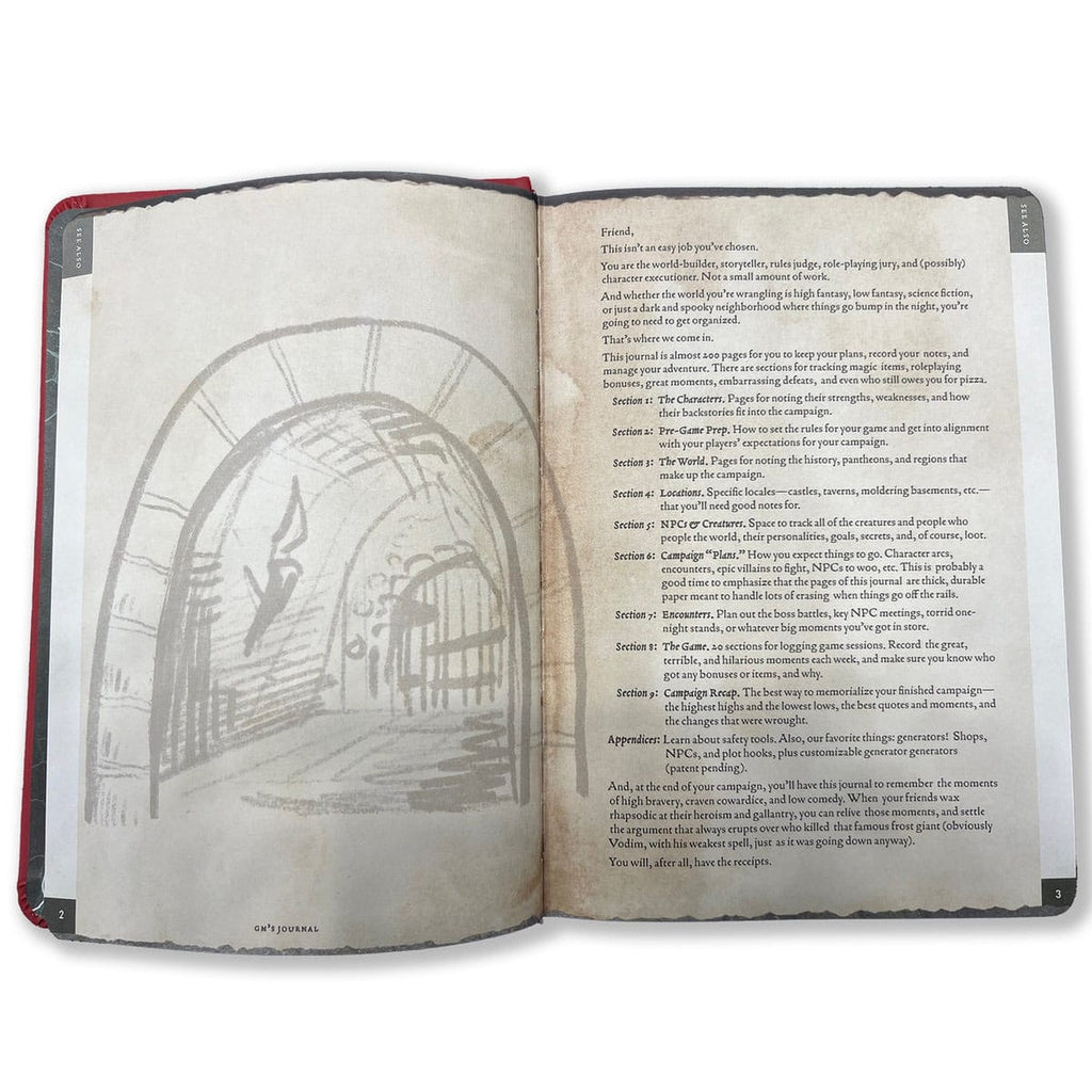 Produktbild Notizbuch A5 Gamemaster's Journal Orange Portal
