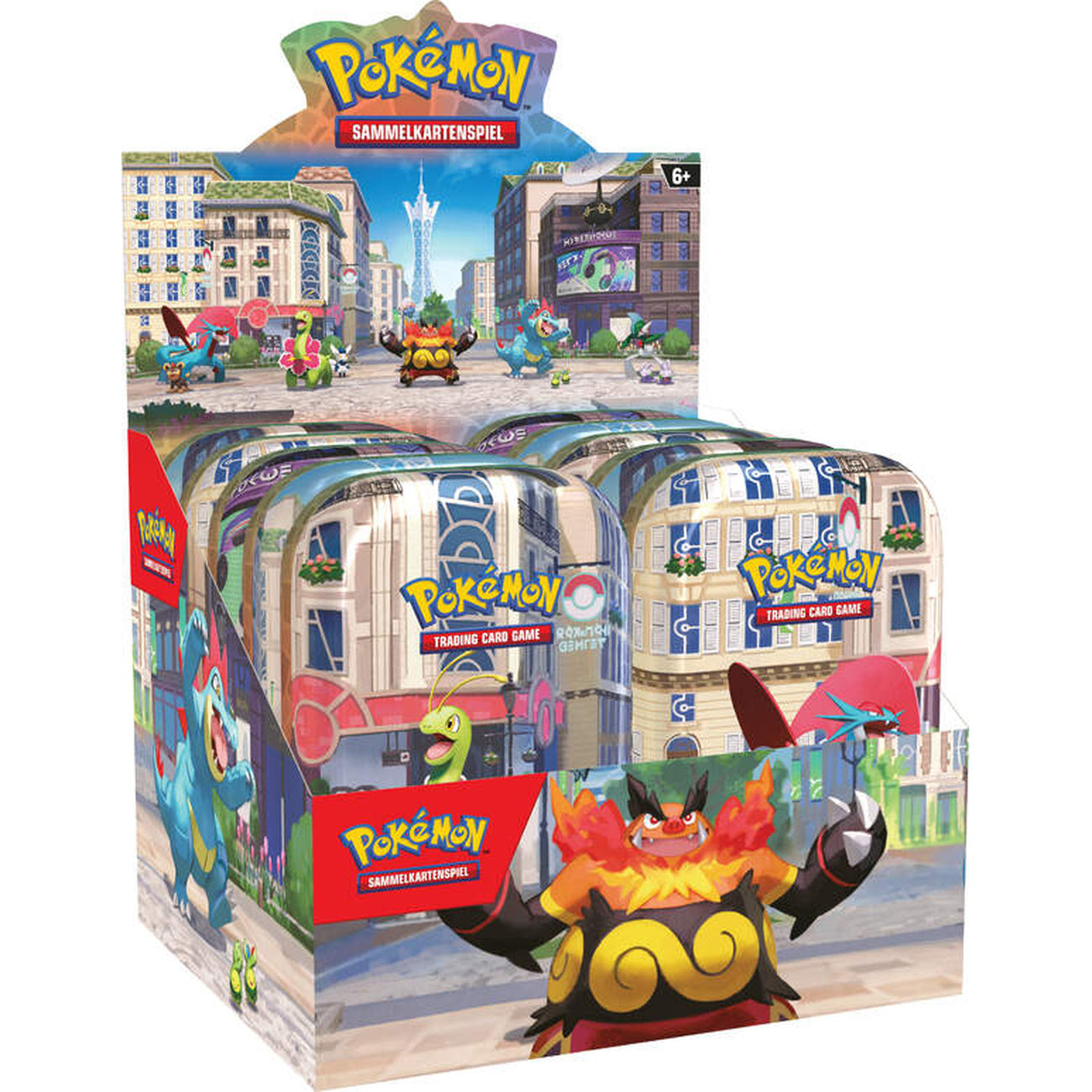 Produktbild Pokemon - Illumina City Sammelkarten Mini-Tin Box 10er Display