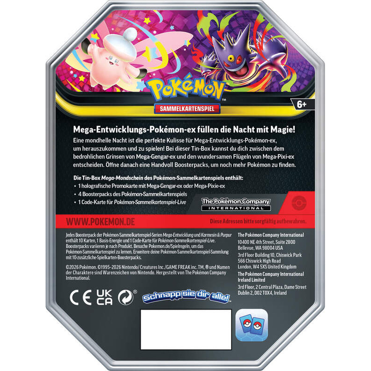 Produktbild Pokemon - Mega-Pixi-Ex Sammelkarten Box