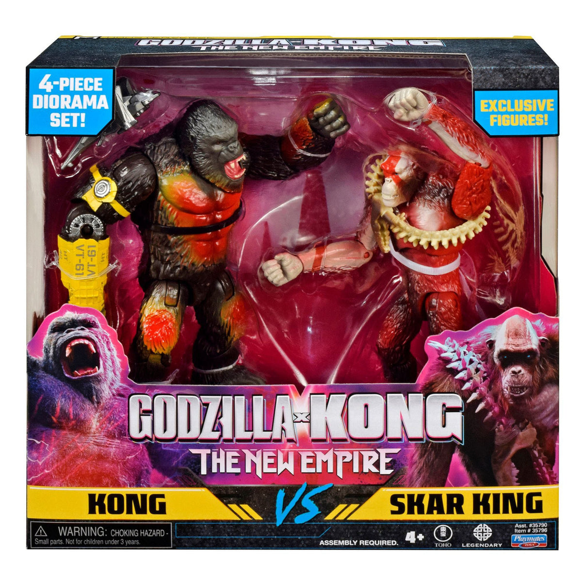 Produktbild Godzilla x Kong: The New Empire Diorama 2er Pack Kong vs Skar 15 cm