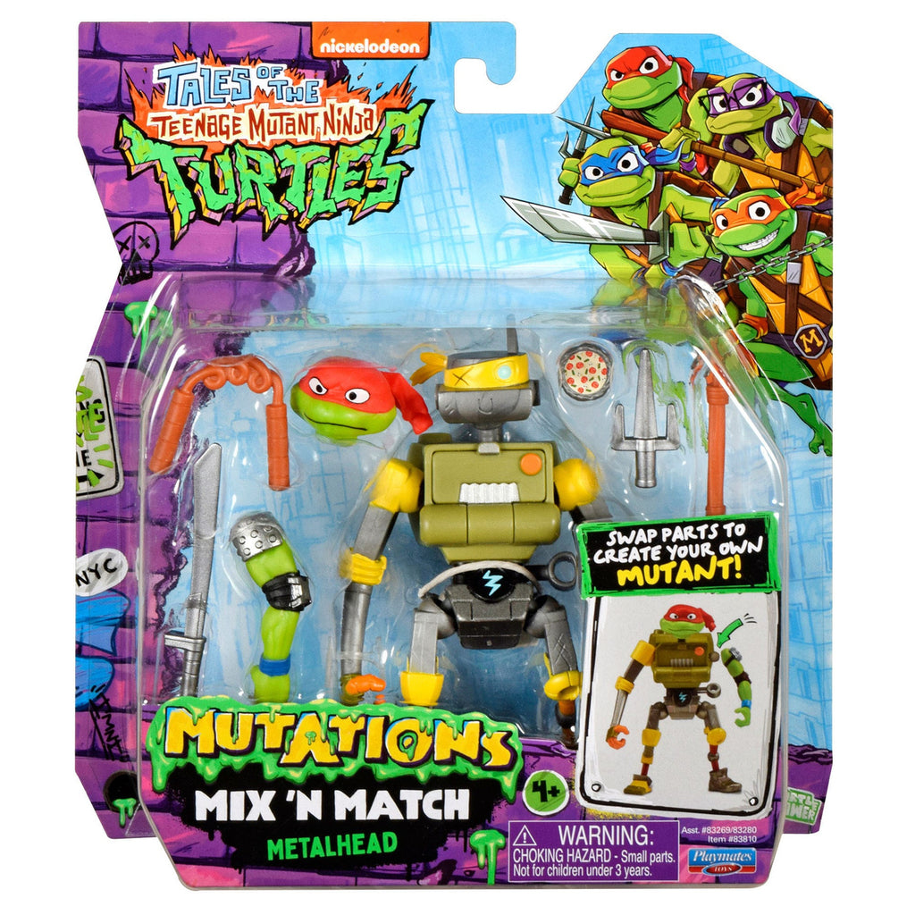 Produktbild Die Abenteuer der Teenage Mutant Ninja Turtles Mix 'n Match Actionfigur Metalhead 12 cm