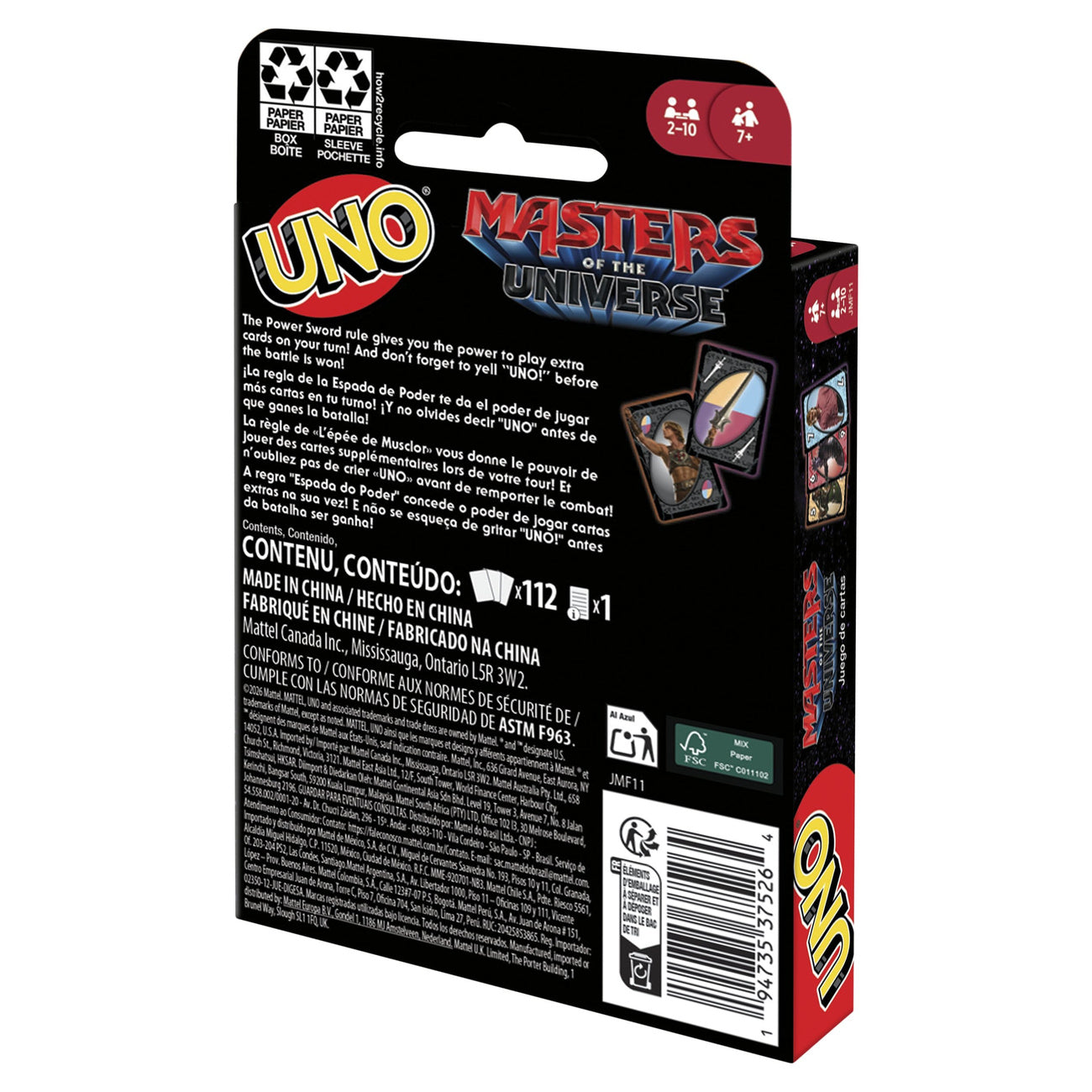 Produktbild Masters of the Universe 2026 Movie UNO Kartenspiel