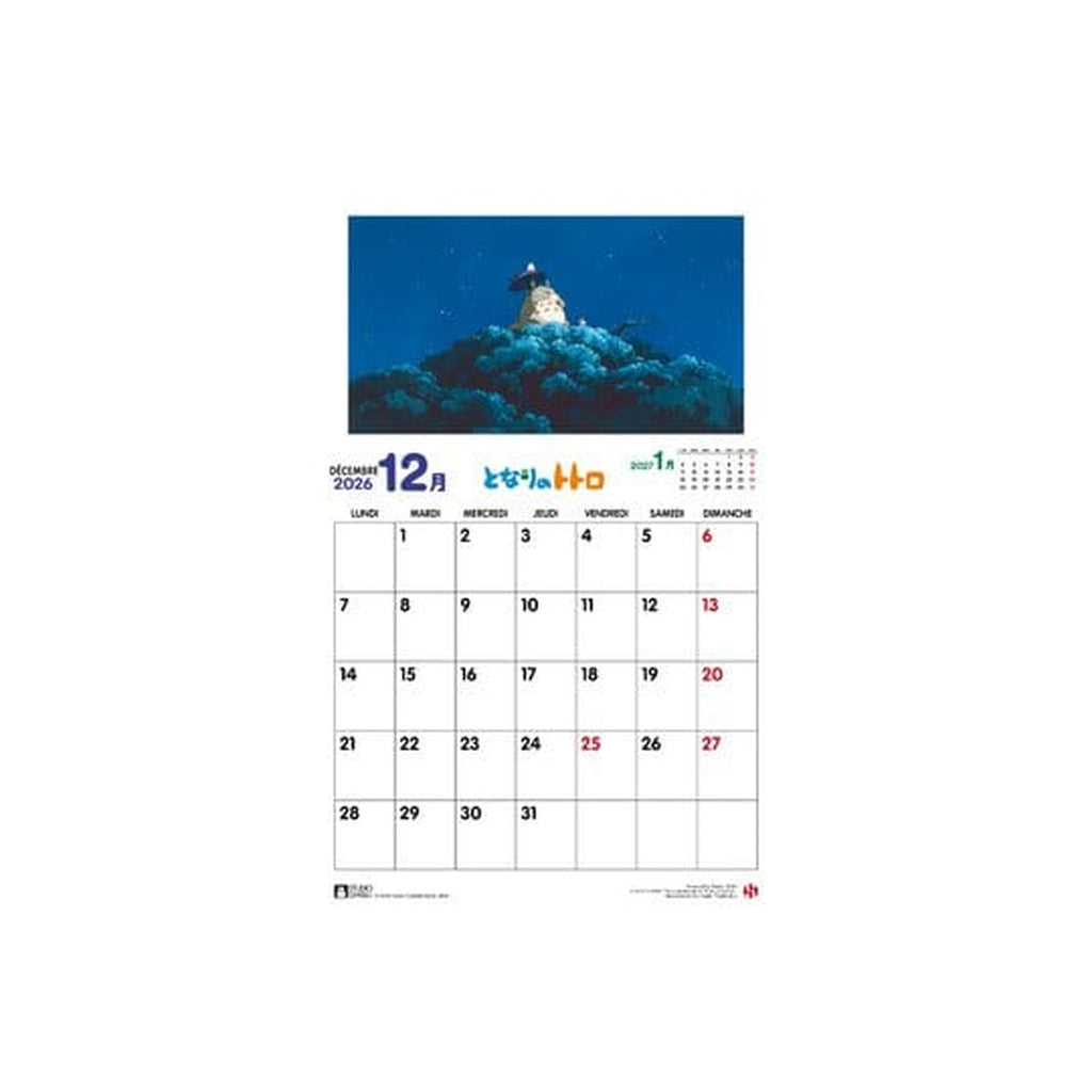Produktbild Mein Nachbar Totoro Kalender 2026 *Französische Version*