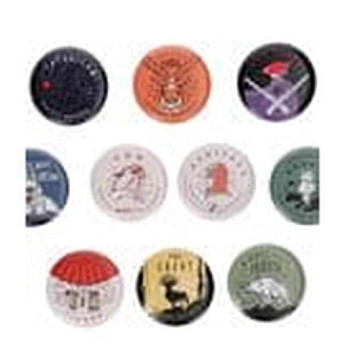 Produktbild Prinzessin Mononoke Ansteck-Buttons Vintage 6 cm Blind Box Sortiment (10)