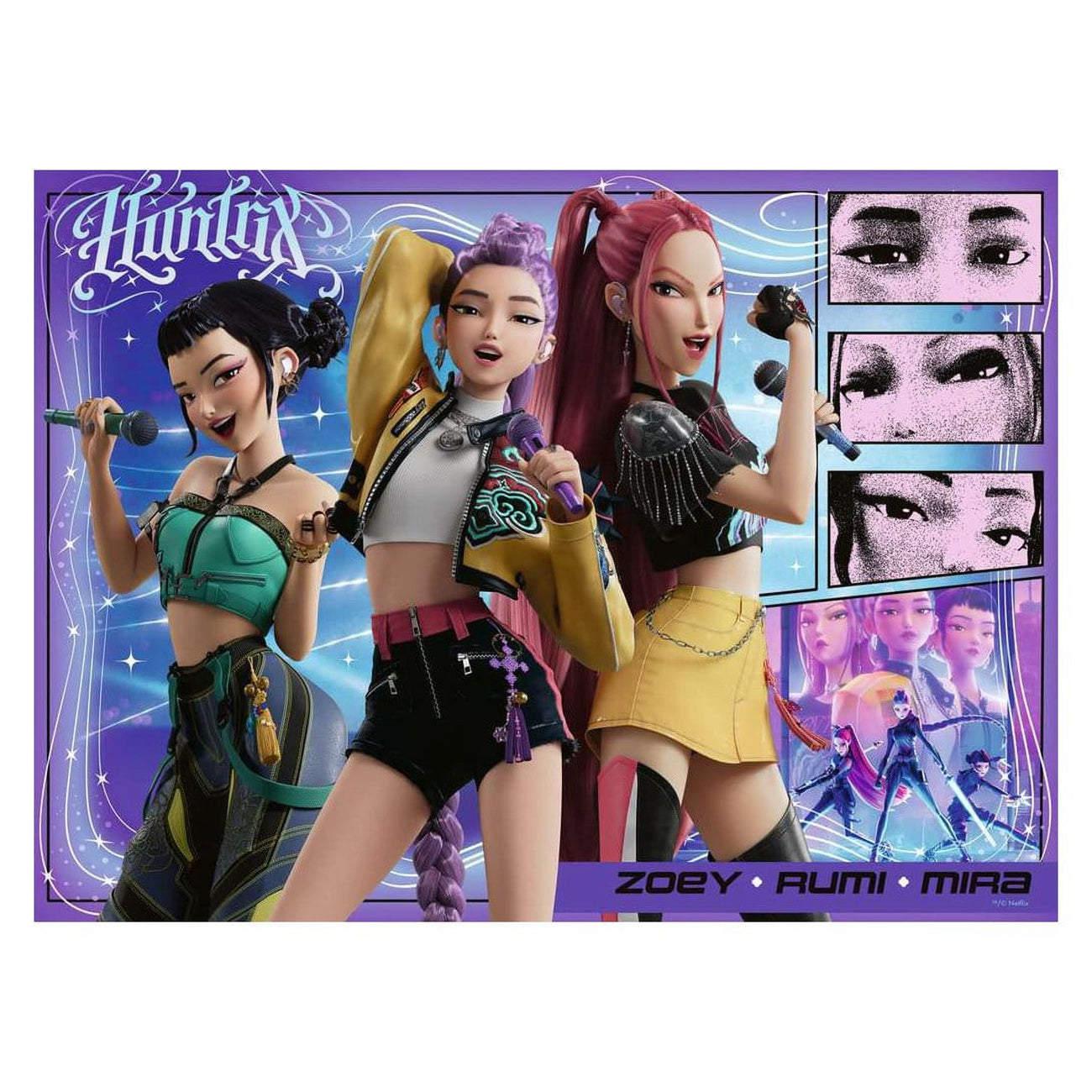 Product image KPop Demon Hunters kids' puzzle Happy fans, happy Honmoon! (100 XXL pieces)
