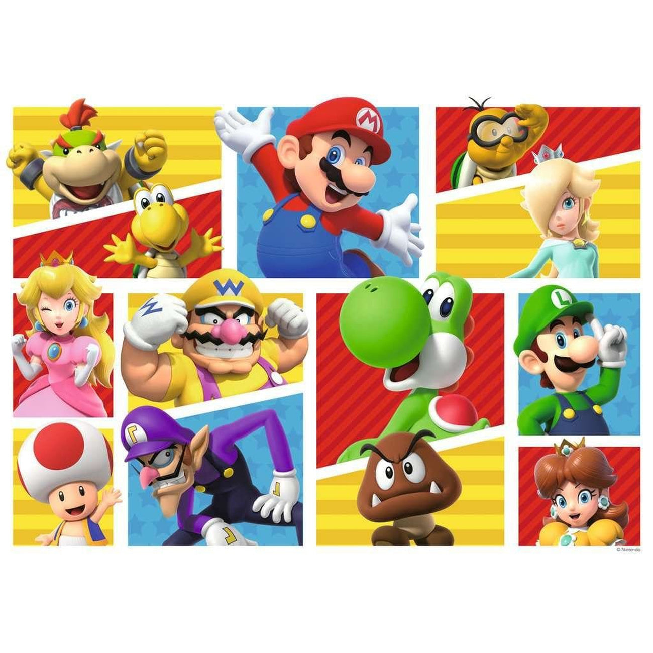 Produktbild Super Mario Giant Floor Puzzle Marios Freunde und Feinde (125 Teile)