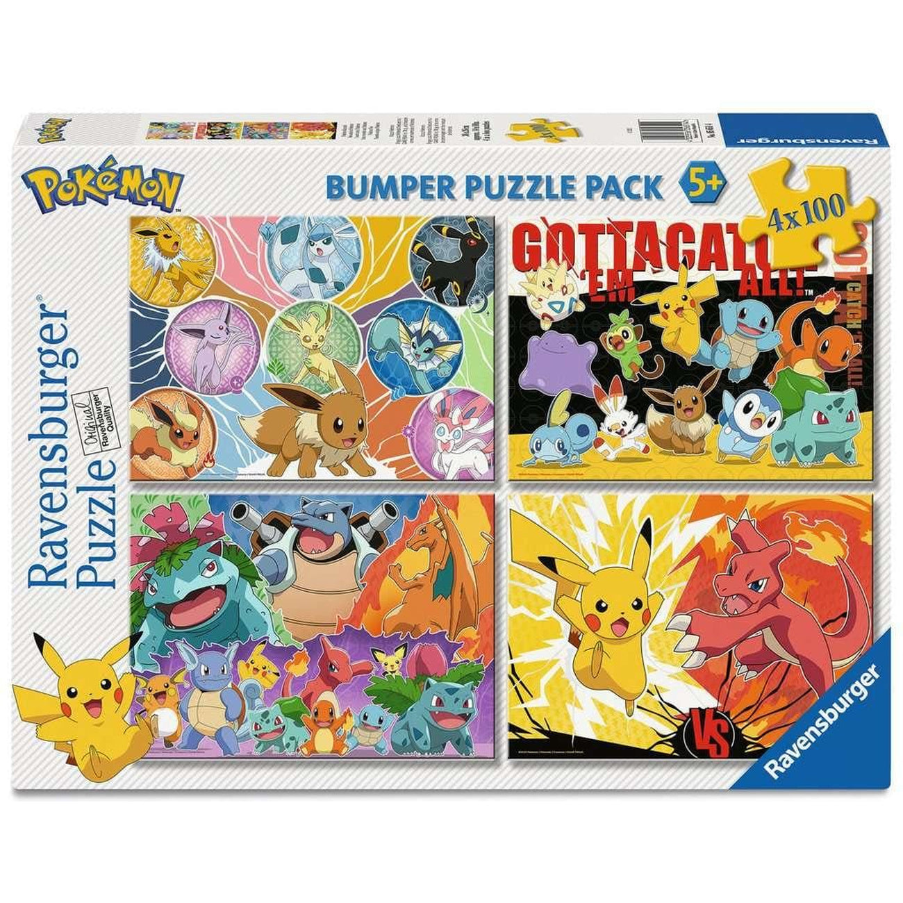 Produktbild Pokémon Puzzles 4er-Pack Pokémon-Kumpels (4x100 Teile)