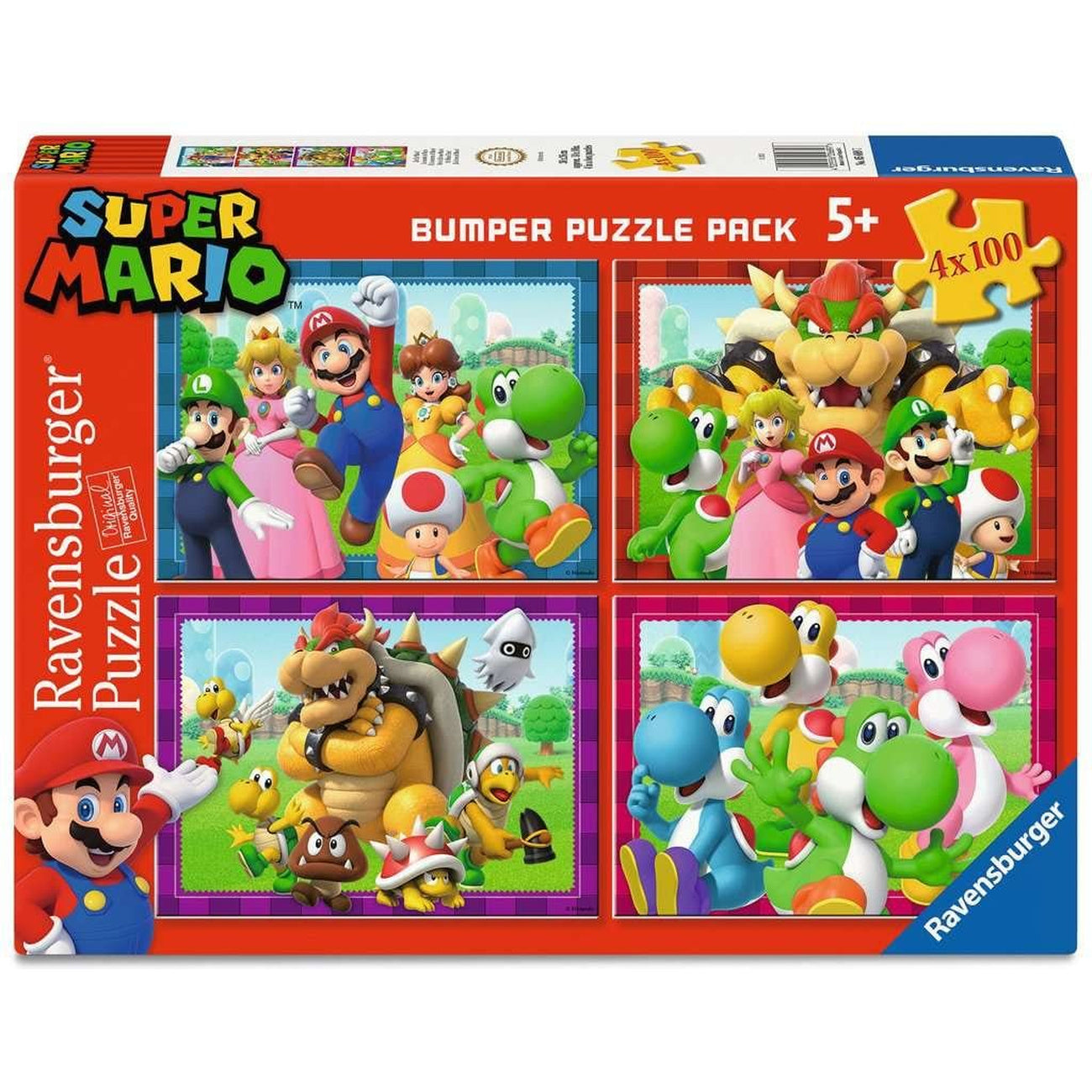 Produktbild Super Mario Puzzles 4er-Pack Zeit für Mario! (4x100 Teile)