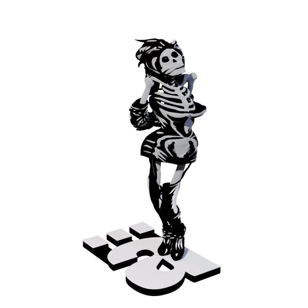 Produktbild Die Ärzte Statue 1/10 Gwendoline Skelett 17 cm