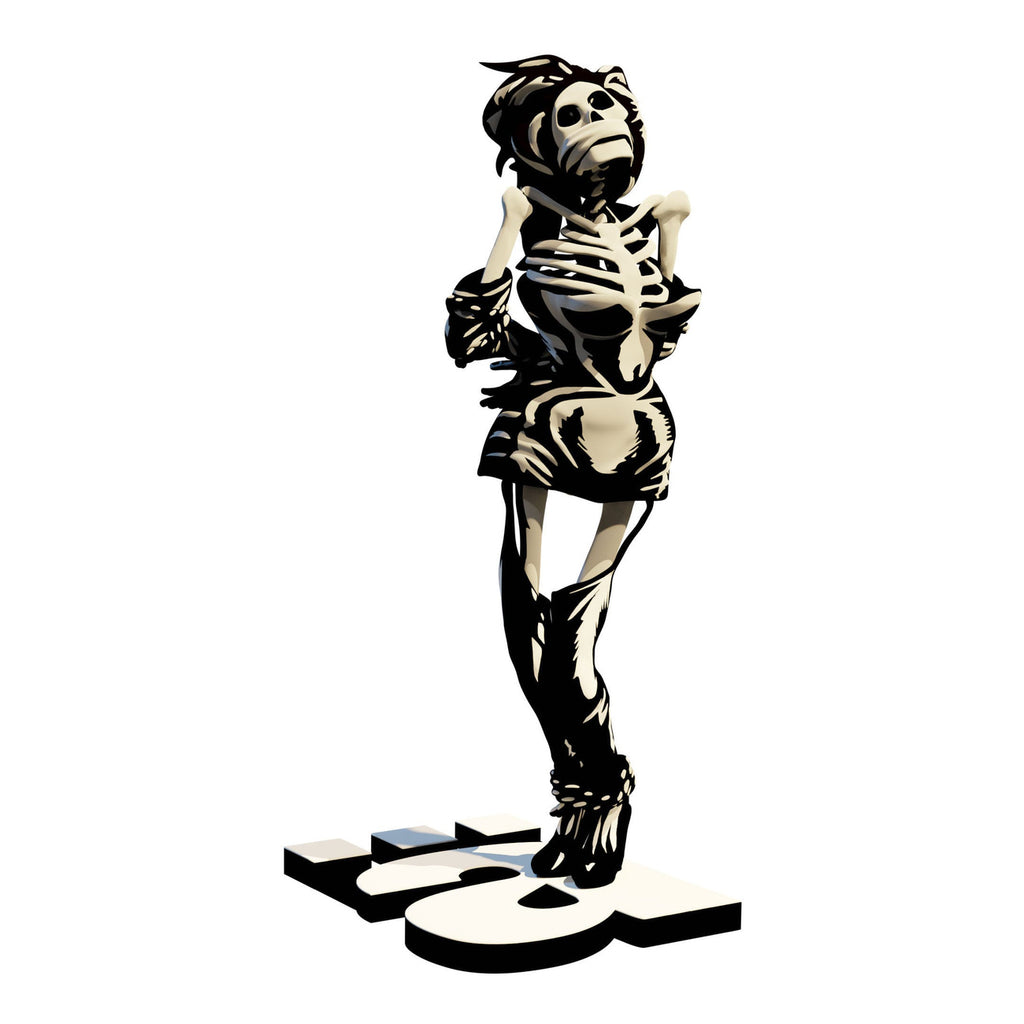 Produktbild Die Ärzte Statue 1/10 Gwendoline Skelett 17 cm