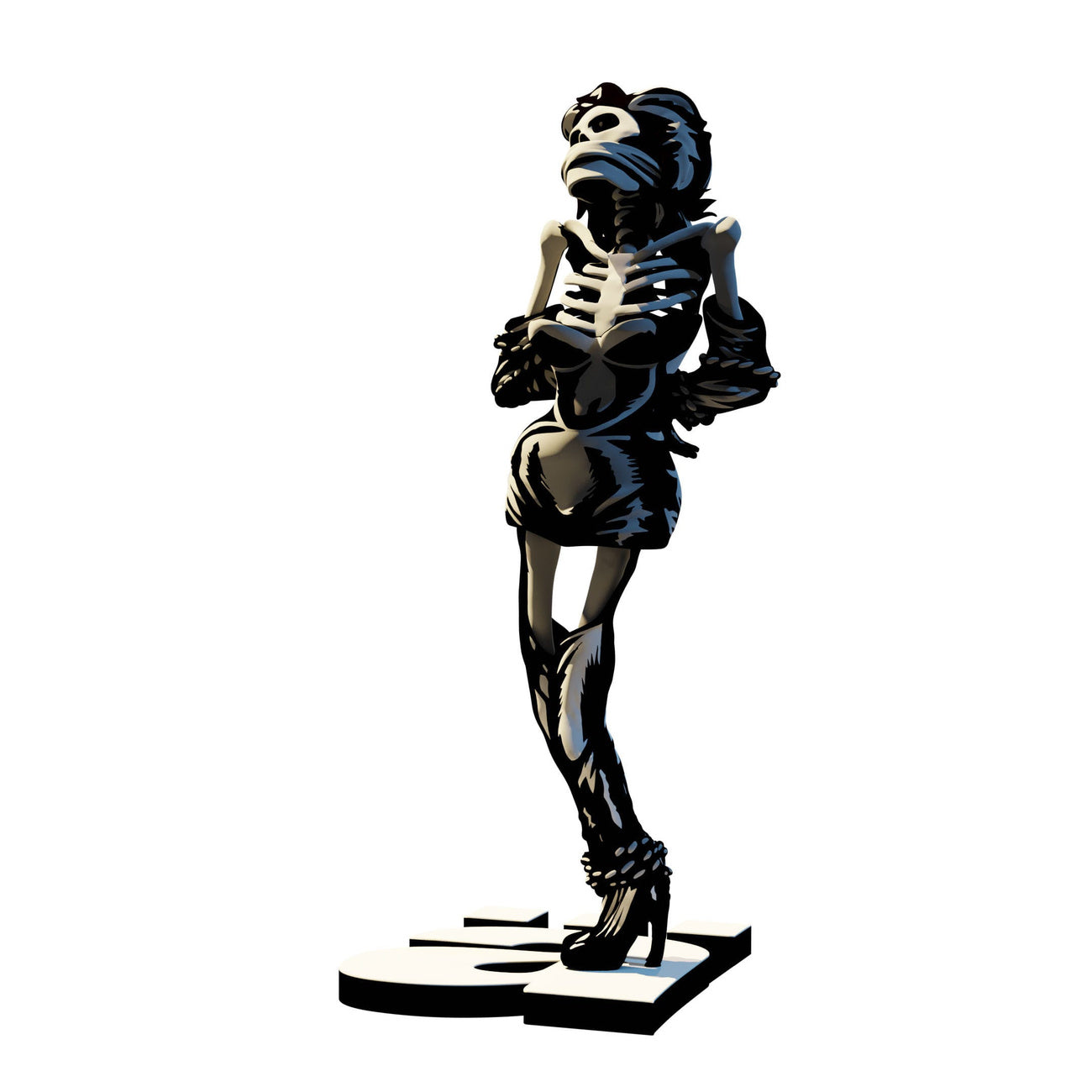 Produktbild Die Ärzte Statue 1/10 Gwendoline Skelett 17 cm
