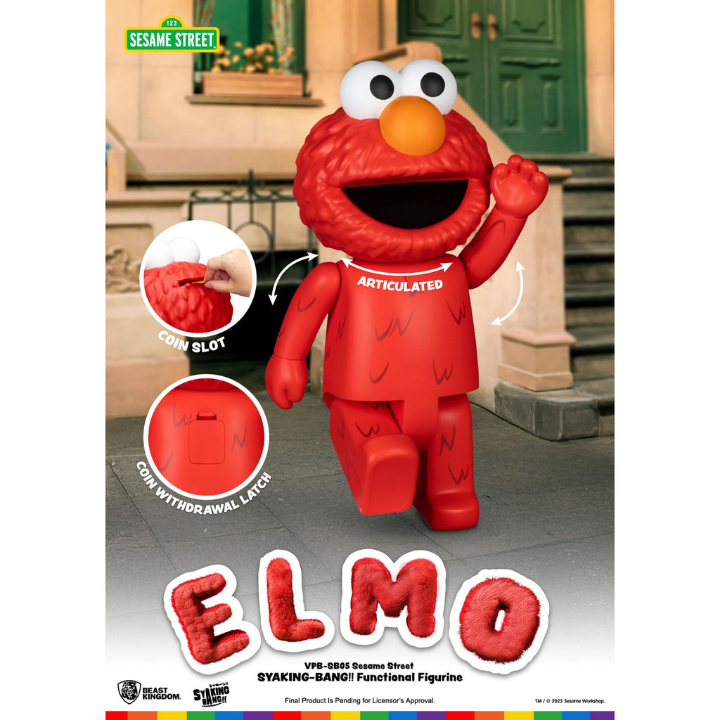 Produktbild Sesamstraße Syaking Bang Vinyl Spardose Elmo 47 cm