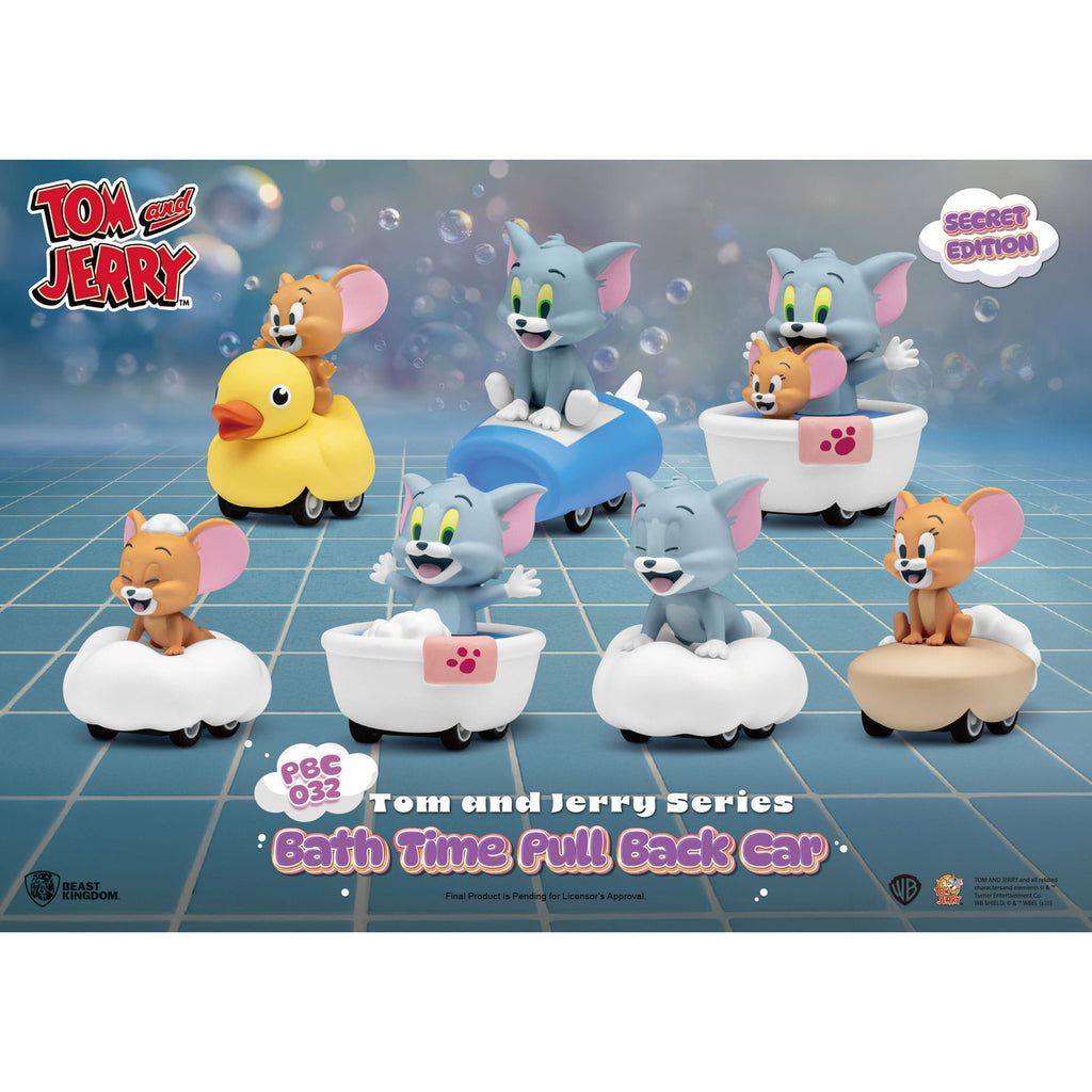 Produktbild Tom & Jerry Pull Back Car Series Rückzug-Autos Bath Time Blind Box 6er-Pack