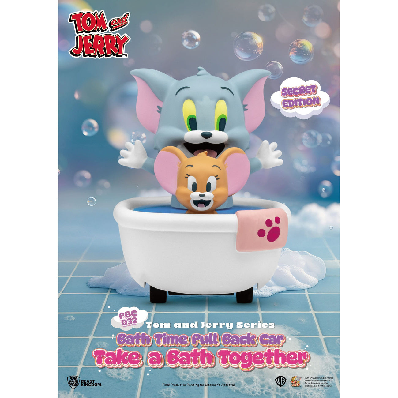 Produktbild Tom & Jerry Pull Back Car Series Rückzug-Autos Bath Time Blind Box 6er-Pack
