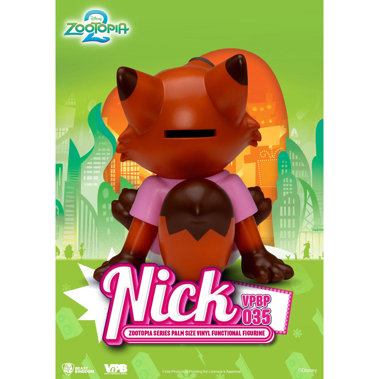 Produktbild Zoomania Piggy Vinyl Spardose Nick 15 cm