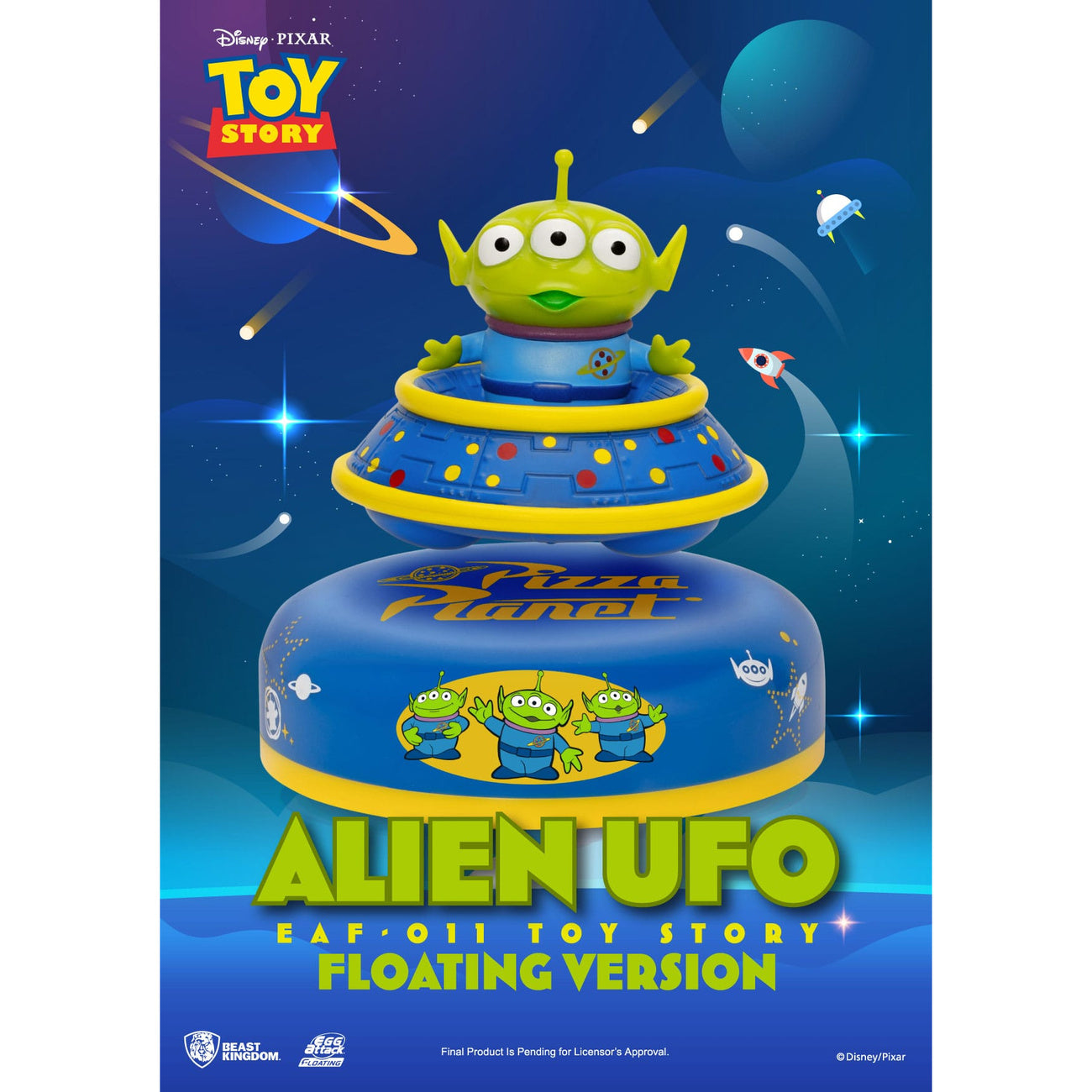 Produktbild Toy Story Egg Attack Schwebe-Modell Alien UFO 6 cm