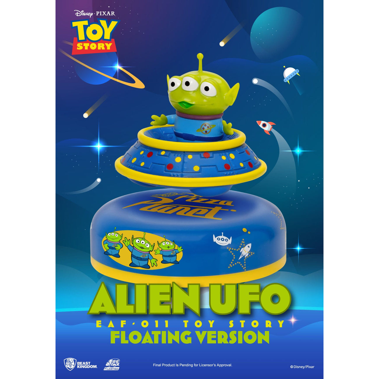 Produktbild Toy Story Egg Attack Schwebe-Modell Alien UFO 6 cm