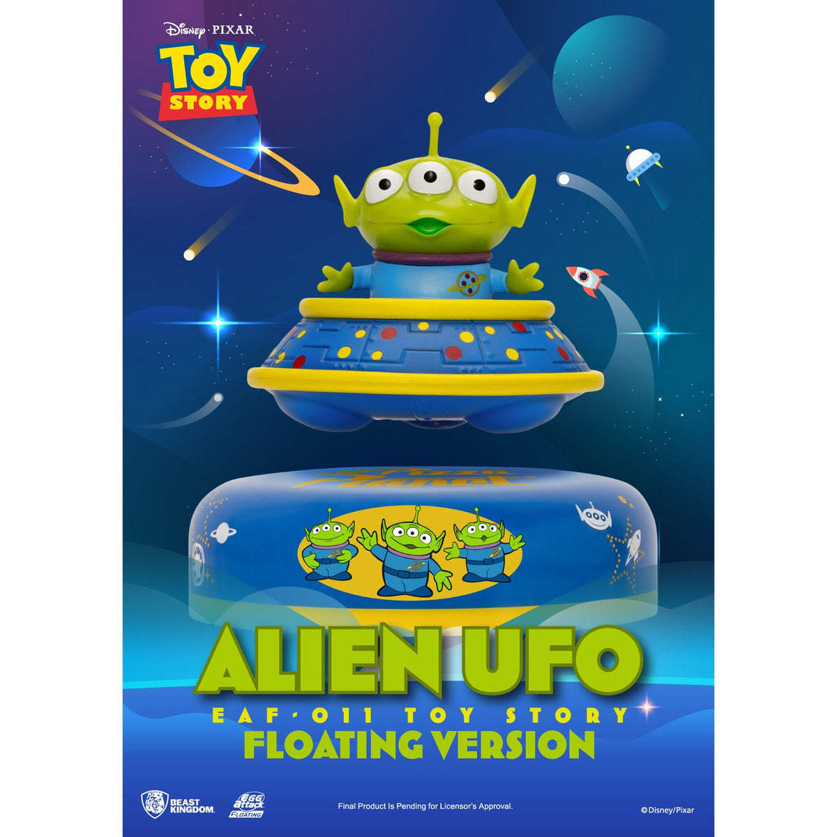 Produktbild Toy Story Egg Attack Schwebe-Modell Alien UFO 6 cm