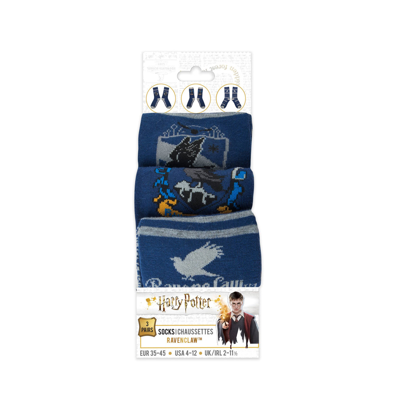 Produktbild Harry Potter Socken 3er-Pack Ravenclaw