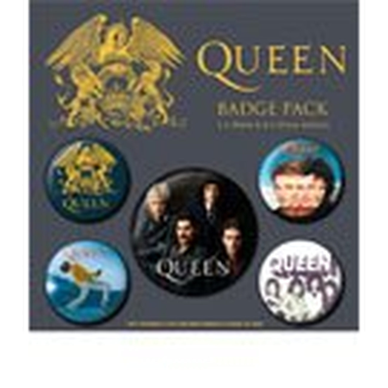 Produktbild Queen Ansteck-Buttons 5er-Pack Classic