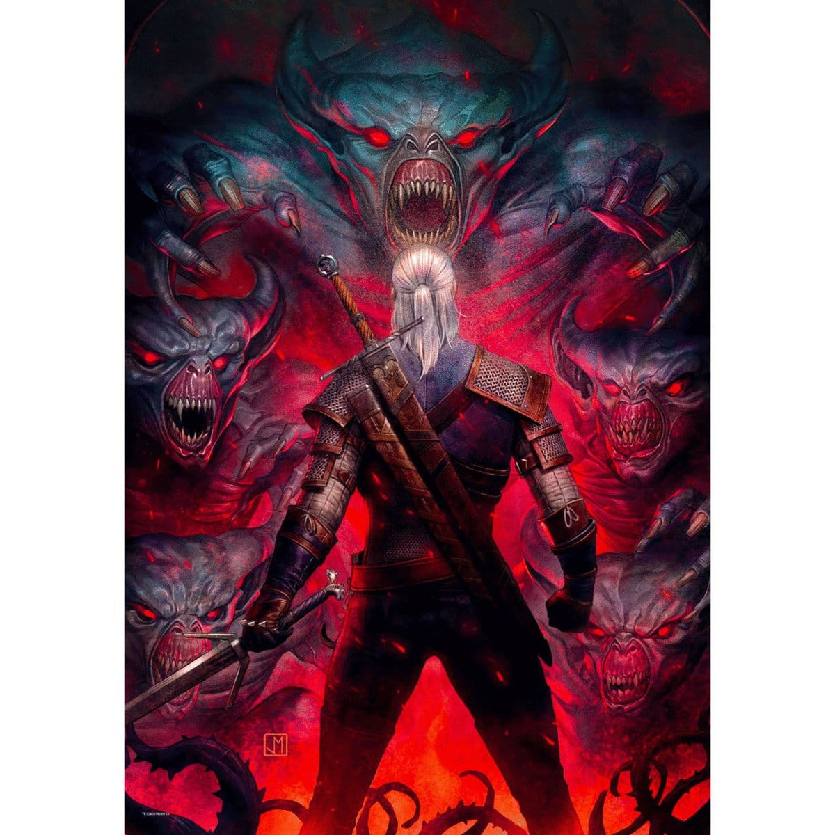 Produktbild The Witcher Puzzle Corvo Bianco (1000 Teile)