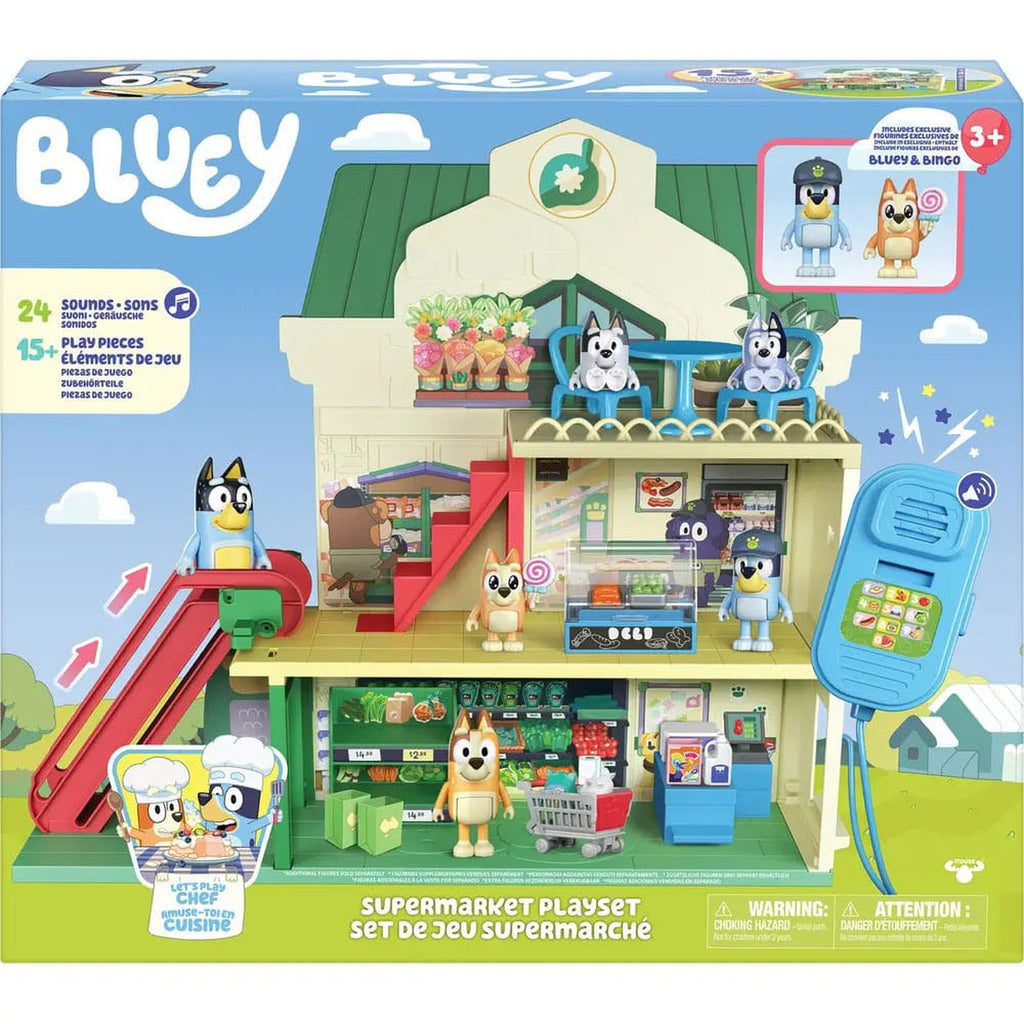 Produktbild Bluey Minifiguren Spielset Bluey Let's Play Chef Supermarkt