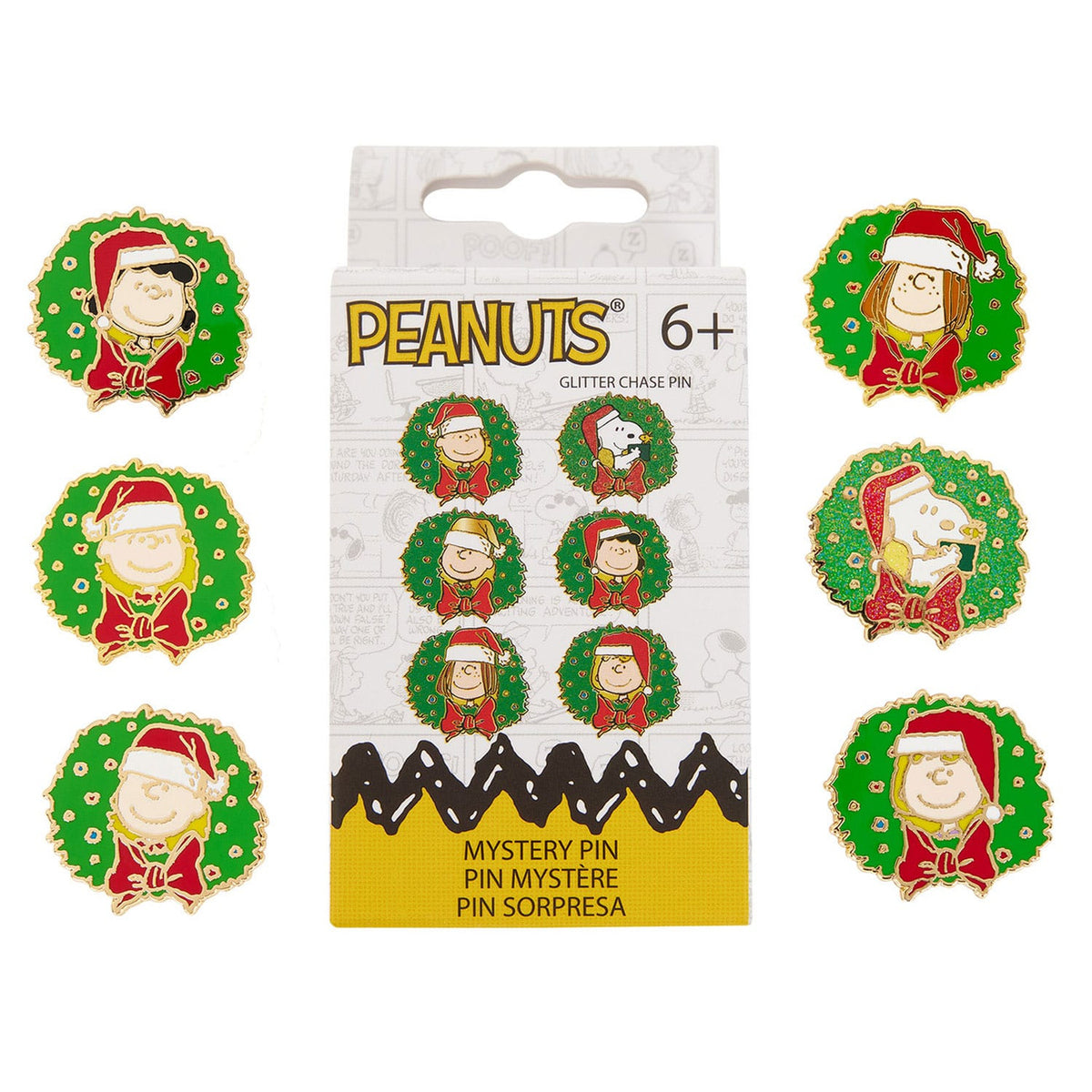 Produktbild Peanuts by Loungefly Ansteck-Pins Blind Box Snoopy and Friends Holiday Sortiment (12)