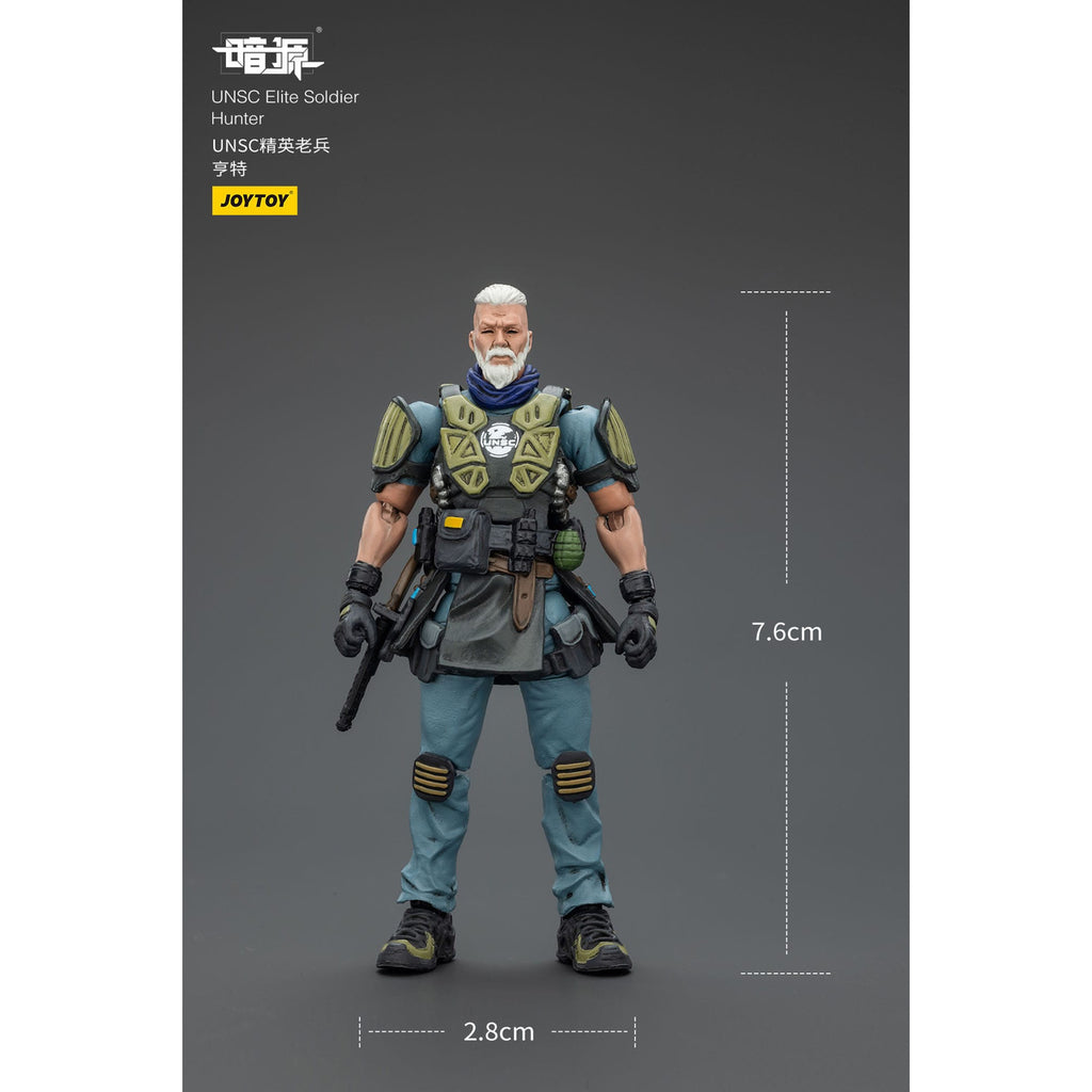 Produktbild UNSC Dark Source Actionfigur Elite Soldier Hunter 7 cm
