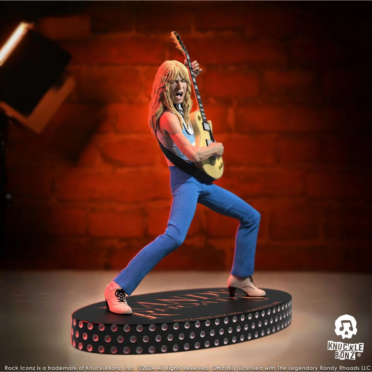 Produktbild Randy Rhoads IV Rock Iconz Statue The Early Years Blue Version 24 cm