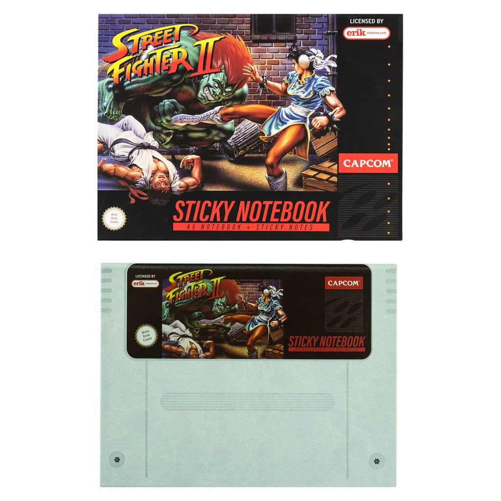 Produktbild Street Fighter Premium Notizbuch mit Haftnotizen und Hülle A5