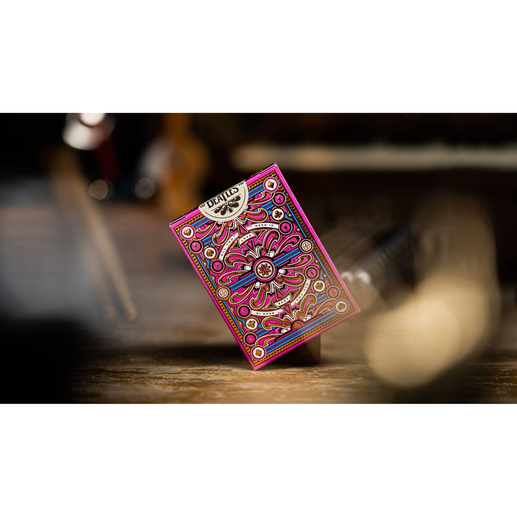 Produktbild The Beatles Spielkarten Pink Version