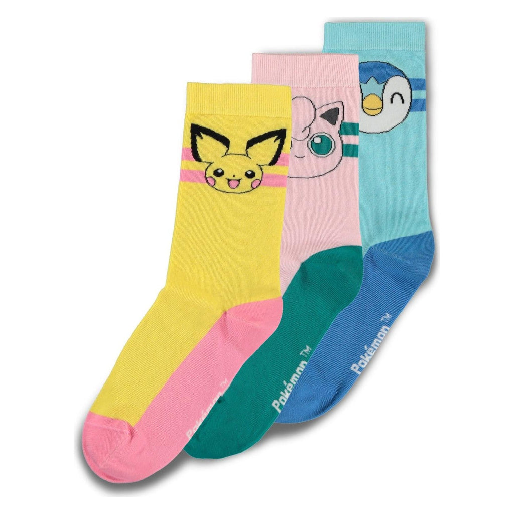Product image Pokémon Socks 3-Pack Crew 39-42