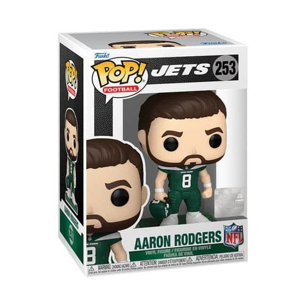 Produktbild NFL: Legends POP! Sports Vinyl Figur Jets- Aaron Rodgers 9 cm