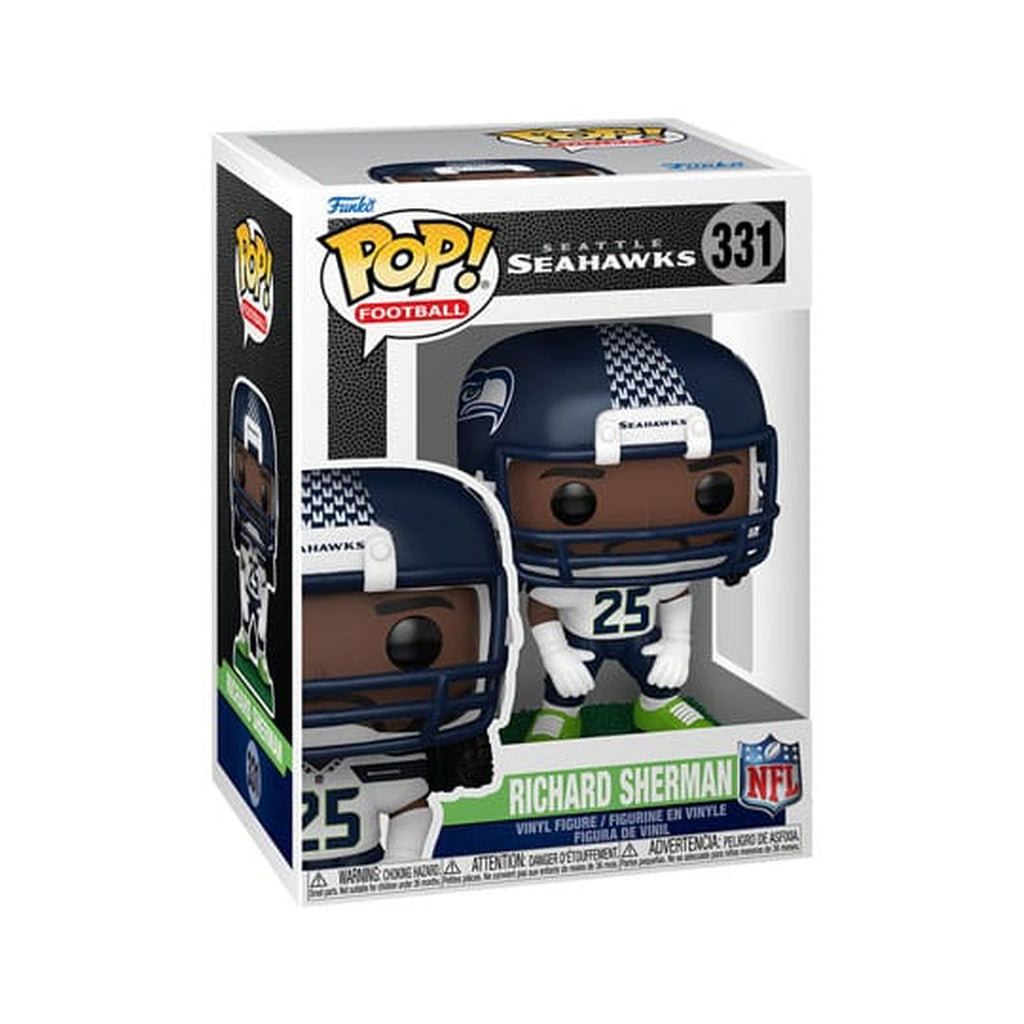 Produktbild NFL: Legends POP! Sports Vinyl Figur Legends- Richard Sherman(Seahawks) 9 cm