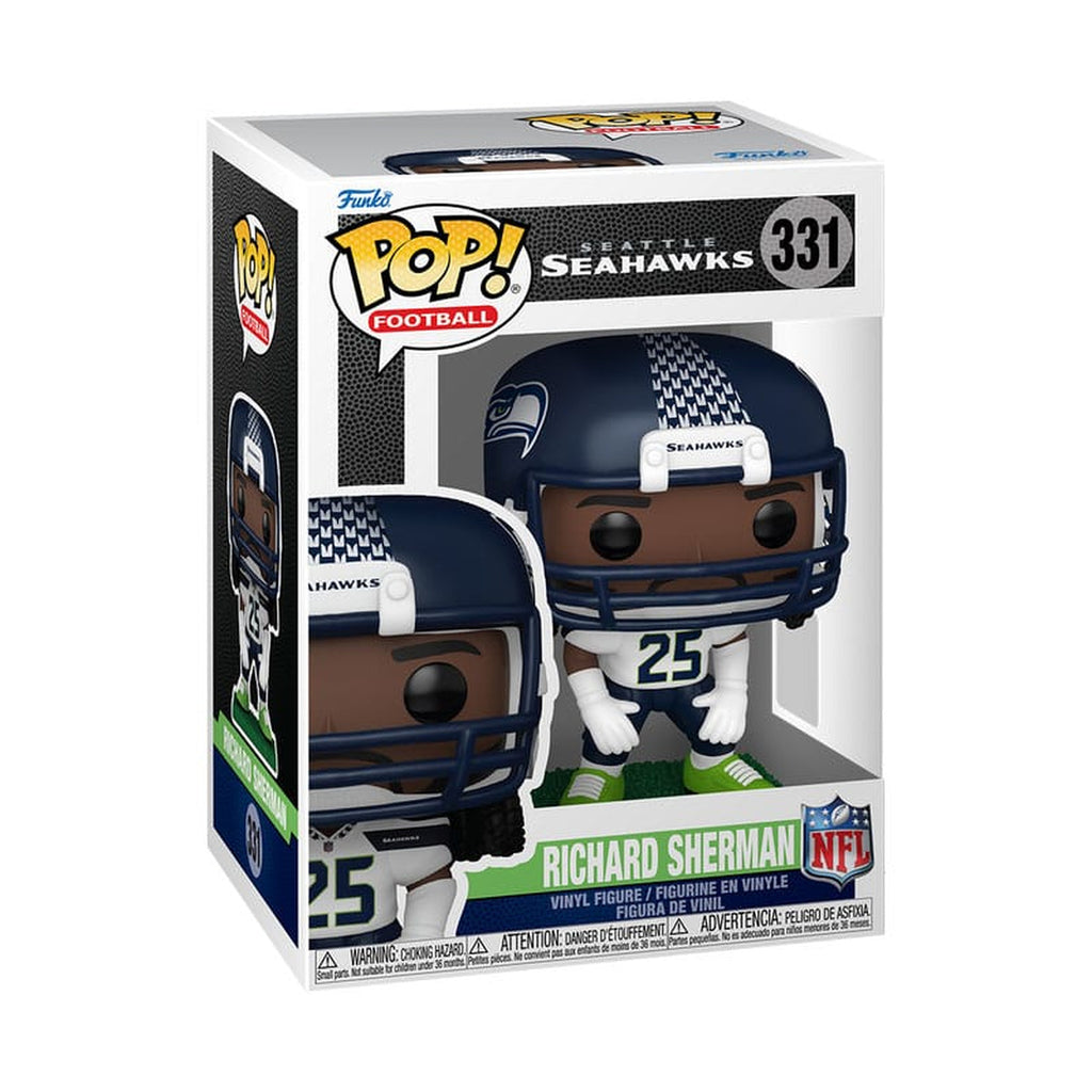 Produktbild NFL: Legends POP! Sports Vinyl Figur Legends- Richard Sherman(Seahawks) 9 cm