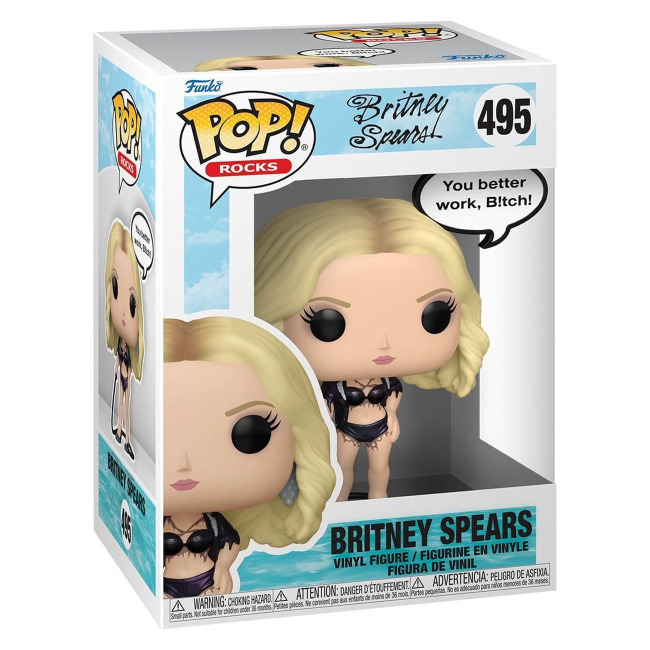 Produktbild Britney Spears POP! Sayings Vinyl Figur You Better Work 9 cm